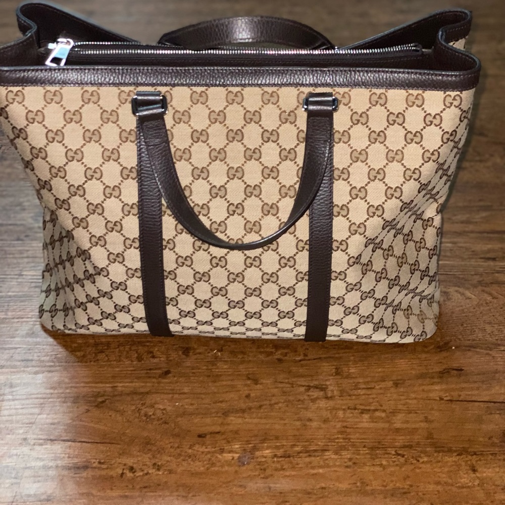 Gucci GG Guccissima Pattern Travel Tote